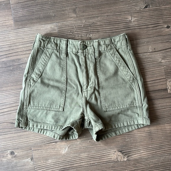 Denim Forum Pants - Denim Forum 90’s Utility High Rise Shorts